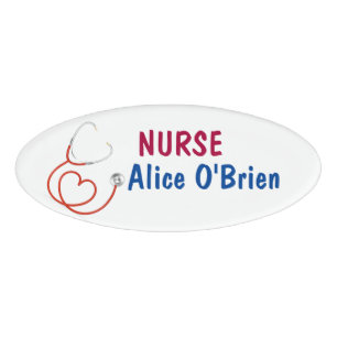 Nurse Custom Name Tag
