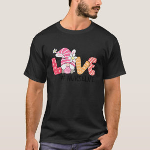 Nurse Cute Gnome Bunny Love Easter Day Christians T-Shirt
