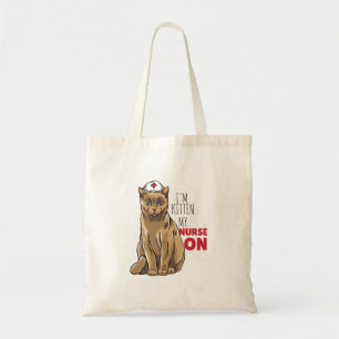 Nurse Cute Kitten Tote Bag