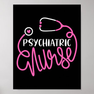 Nurse -cute Rn Mental Health Nursing Psych Nurse  Poster