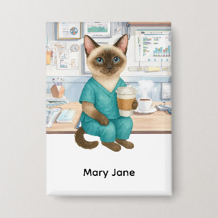 Nurse Daly life Coffee First for cat lovers