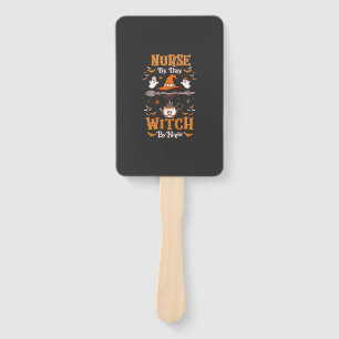 Nurse Day Witch Night Halloween Hat Ghosts Hand Fan