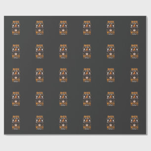 Nurse Day Witch Night Halloween Hat Ghosts Wrapping Paper