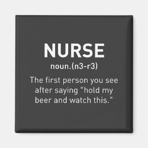 Nurse Definition Funny Registered Nurse Gifts Magnet