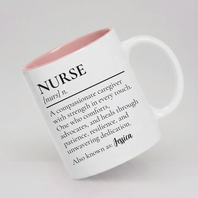 Nurse Definition Mug Personalized Gift for Nurses (Personalized Medical Nurse Definition Mug Gift, Nurse Definition Mug Gift for Healthcare Staff)