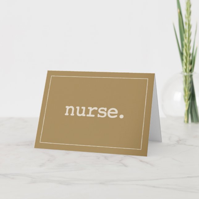 Nurse Definition on Nurses Day Card (Front)