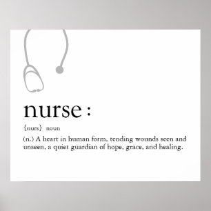 Nurse Definition  Poster