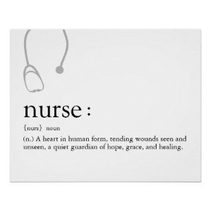 Nurse Definition  Poster