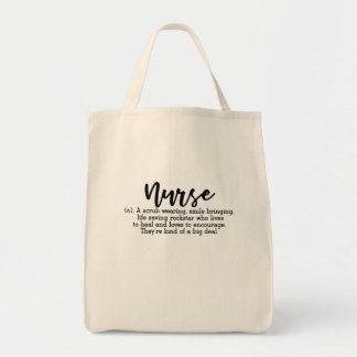 Nurse Definition Superhero Design Kind Of A Big Tote Bag
