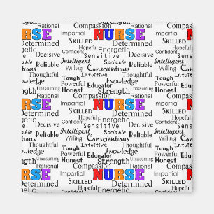 Nurse Describing Words Gifts Magnet 3