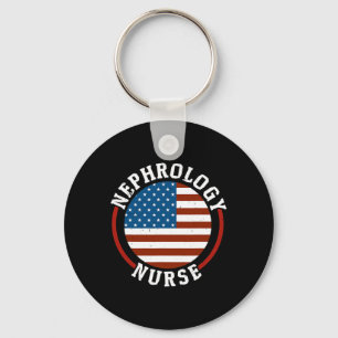 Nurse Dialysis Nurse Medical Kidney Disease Usa Key Ring