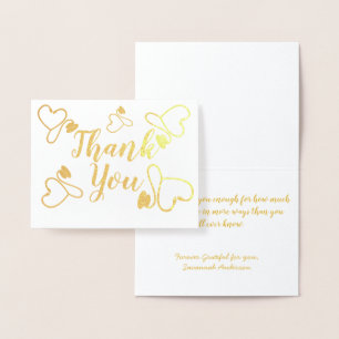 Nurse Doctor Healthcare Worker Thank You Foil Card