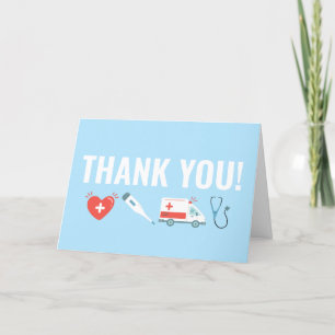 Nurse Doctor Medical Nursing Appreciation RN Thank You Card