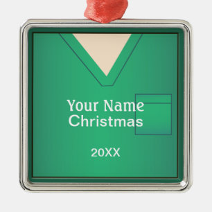Nurse Doctor Scrubs Christmas Premium Ornament 3