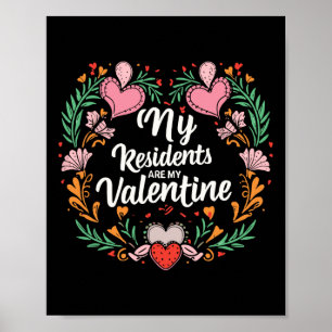 Nurse Doctor Valentine - My Residents Are My Valen Poster