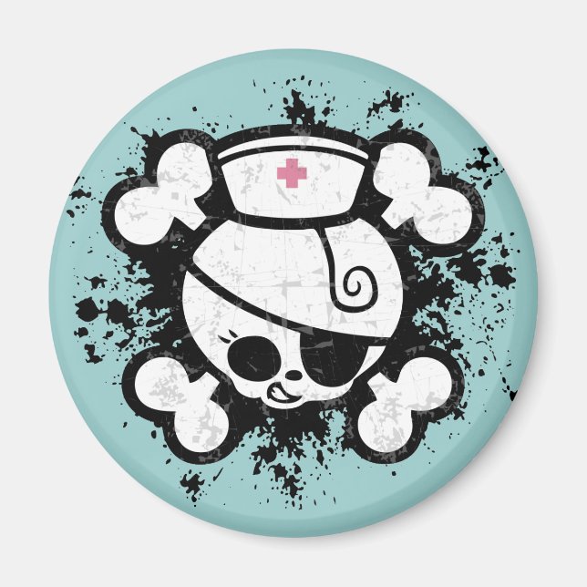 Nurse Dolly Splat Magnet (Front)