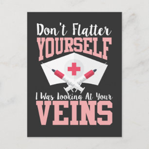 Nurse - Don't Flatter I was looking at your Veins Postcard