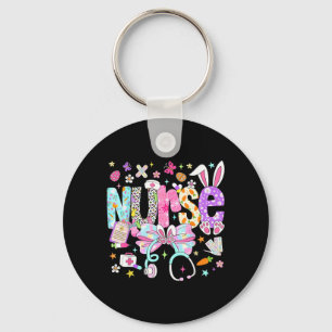 Nurse Easter Day Cute Coquette Stethoscope Nursing Key Ring