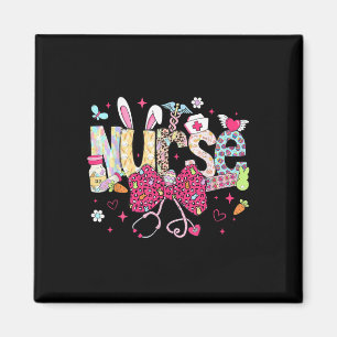 Nurse Easter Day Cute Coquette Stethoscope Nursing Magnet