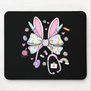 Nurse Easter Day Cute Coquette Stethoscope Nursing Mouse Pad