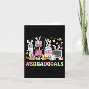Nurse Easter Day Squad Goals Icu Nurse Gi Nurse Ea Card