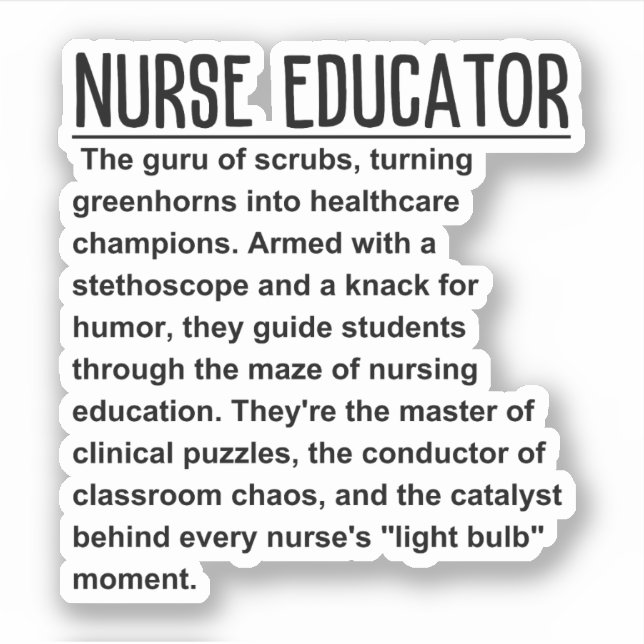 Nurse educator (Front)