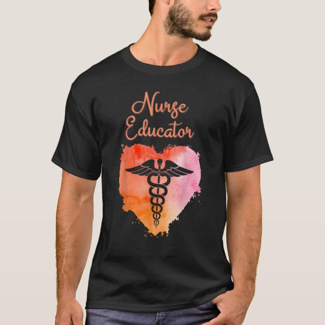 Nurse Educator  Nurses Nursing Graduation Caduceus T-Shirt (Front)