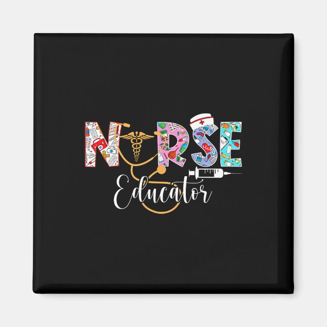 Nurse Educator Nursing School Instructor Stethosco Magnet (Front)