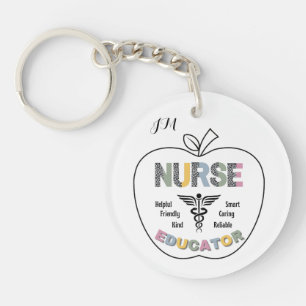 Nurse Educator Qualities/Apple Key Ring