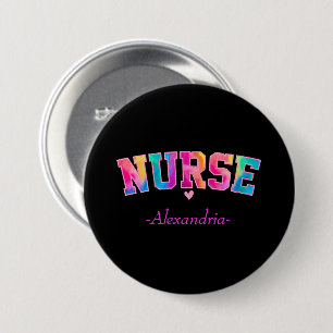 Nurse Elegant Color 7.5 Cm Round Badge
