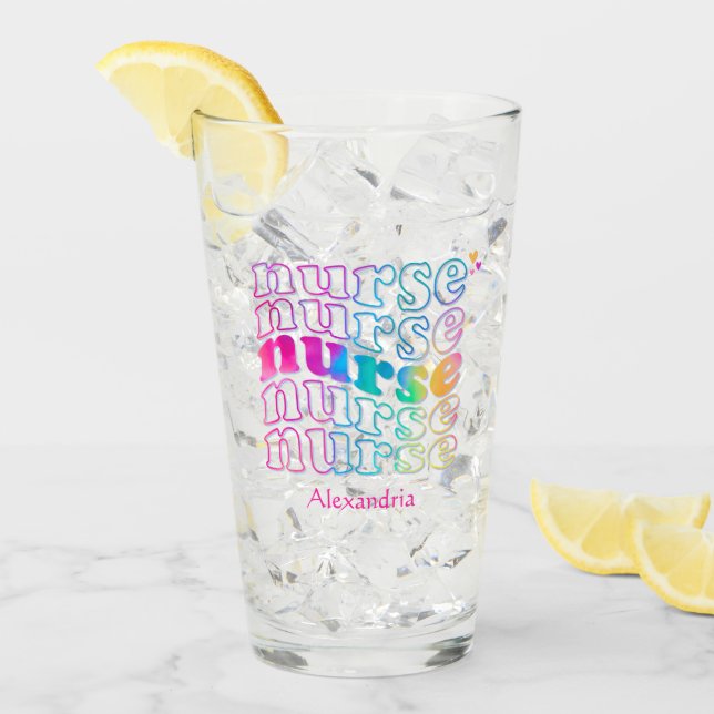Nurse Elegant Colour Glass (Front Ice)