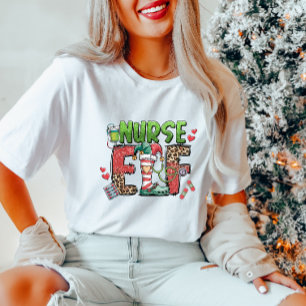 Nurse Elf Holiday T-Shirt