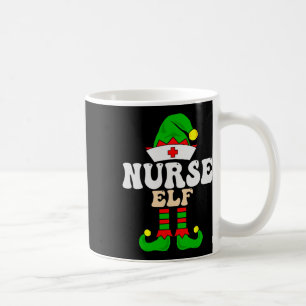 Nurse Elf Xmas Matching Family Group Christmas Par Coffee Mug
