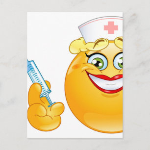 nurse emoji postcard