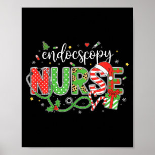 Nurse Endoscopy Nurse Christmas Holiday Crew Poster