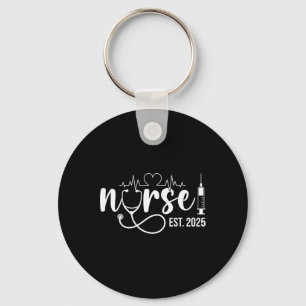 Nurse Est. 2025 Nurse Graduation Nursing Graduate Key Ring