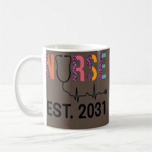 Nurse Est 2031 RN Nursing School Graduation Coffee Mug