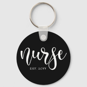 Nurse Est Custom Year Student Nurse RN graduatio Key Ring