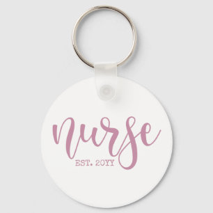 Nurse Est Custom Year Student Nurse RN graduation Key Ring