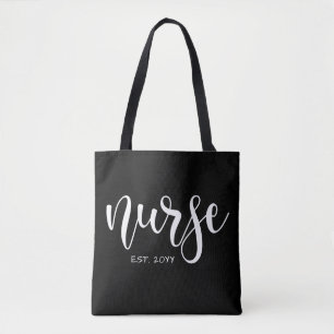 Nurse Est Custom Year Student Nurse RN graduation Tote Bag