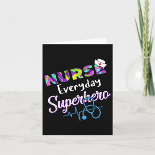 Nurse Every Day Superhero Colouring International  Card