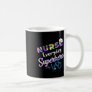 Nurse Every Day Superhero Colouring International Coffee Mug