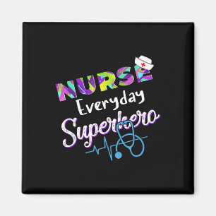 Nurse Every Day Superhero Colouring International  Magnet