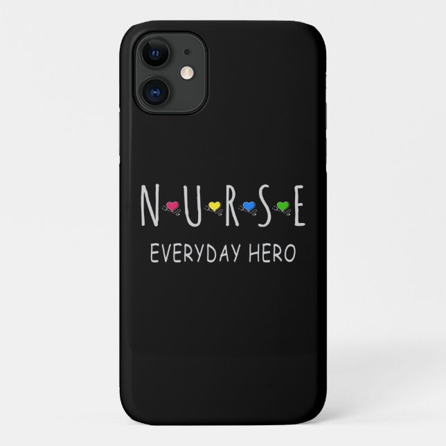 Nurse Everyday Hero Case-Mate iPhone Case (Back)