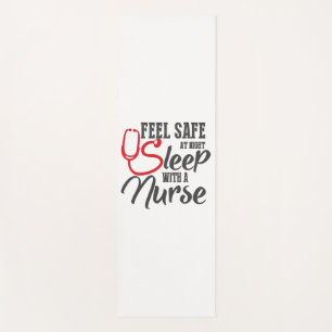 Nurse Feel Safe At Night Sleep With A Nurse 181 ho Yoga Mat