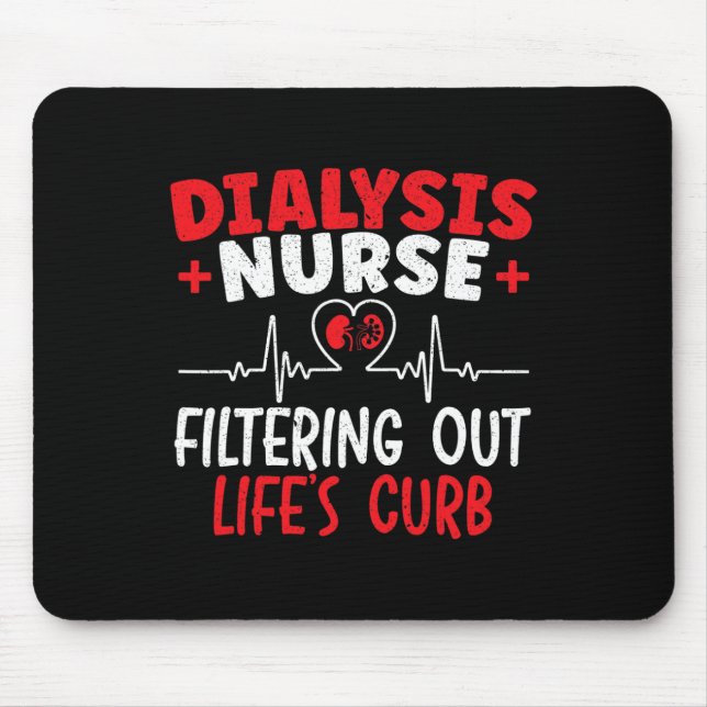 Nurse Filtering Heartbeat  Mouse Pad (Front)