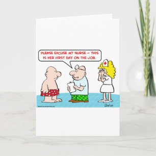 nurse first day on the job card