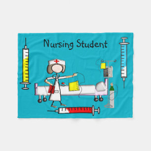 Nurse Fleece Blanket Blue #6