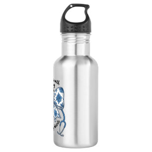 Nurse Floral Bow Stethoscope Vintage Engraving Des 532 Ml Water Bottle