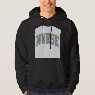 Nurse Floral Varsity Lettering Shirt Design_1